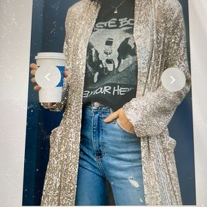 BB DAKOTA SEQUIN NEXT LIFETIME DUSTER